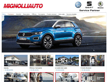 Tablet Screenshot of mignolliauto.com